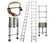 Teleskopický žebřík 3,8m, 150kg, hliníkový GEKO
