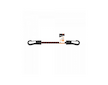 Upínací guma elastická 0,6x40cm s PVC háky BUNGEE CORD LOCK HOOK