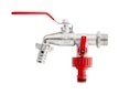Ventil zahradní, vstup 1/2", výstup 2×3/4" + konektor pro rychlospojku a hadičník 1/2" - GEKO