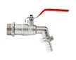 Ventil zahradní, vstup 3/4", výstup 1" + hadičník 3/4" - GEKO