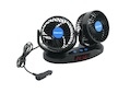Ventilátor MITCHELL DUO 2x130mm 12V na palubní desku s teploměrem