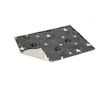 Vetbed protiskluz / Drybed šedá packa a hvězda 75 x 50 cm DELUXE, vlas 30 mm