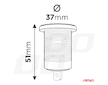 Vodotěsná nabíječka telefonu s modrým LED indikátorem 3.1A 2xUSB 12/24V AMIO-04216