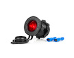 Vodotěsná zásuvka do autozapalovače s ČERVENÝM LED podsvícením 12/24V AMIO-04219