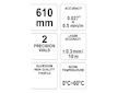 Vodováha digitální 610 mm s laserem