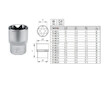 Yato Nástrčná hlavice torx E8 YT-05215