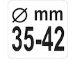 Yato Přípravek na axiální táhla, pr. 35-42mm YT-06160