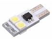 Žárovka 4 SMD LED 12V T10 s rezistorem CAN-BUS ready bílá