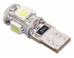 Žárovka 5 SMD LED 12V T10 s rezistorem CAN-BUS ready bílá