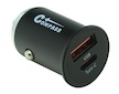 Zástrčka 12/24V nízkoprofilová QC3/PD3 USB-A/USB-C 30W