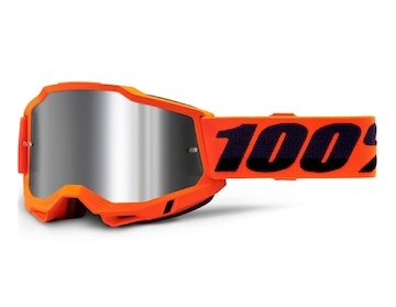 ACCURI 2, 100% brýle Orange, zrcadlové stříbrné plexi