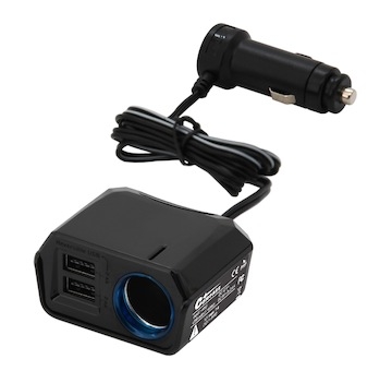 Adaptér s kabelem 12V + 2x USB 2400mA SELECT