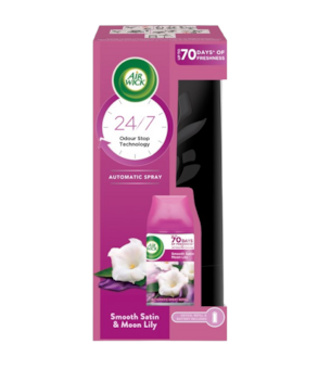 Airwick FreshMatic 250ml Jemný satén a M. Lilie KOMPLET