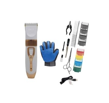 Aku stříhací strojek na psy 2.7V a sadou příslušenství BASS