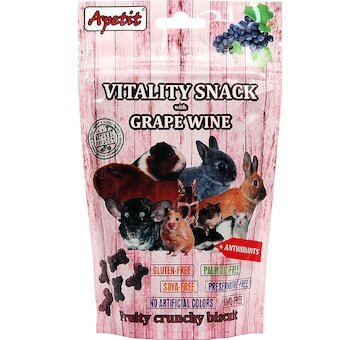 Apetit Vitality snack s hroznovým vínem 80g