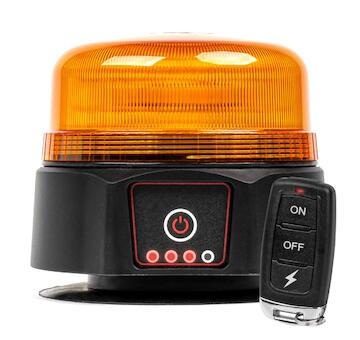 Bezdrátové výstražné světlo LED s dálkovým ovládáním R65 R10 12/24V AMIO-03932