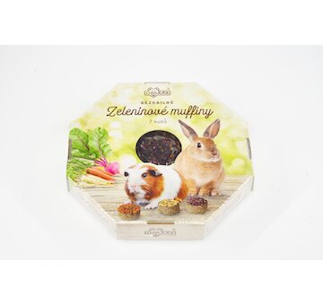 Bezobilné zeleninové muffiny 350g