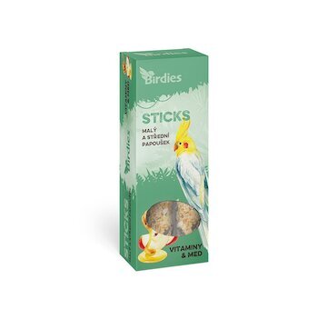 Birdies tyčinky vitaminy a med pro malé papoušky 2ks