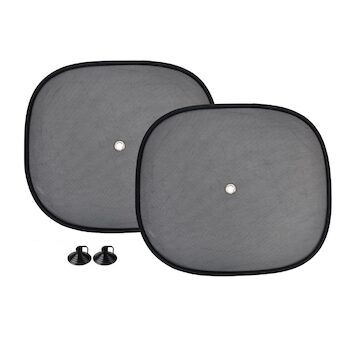 Boční protisluneční clony 2 ks černé 44x38cm