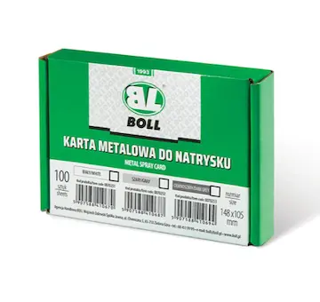 Boll Testovací karta na stříkání tmavě šedá
