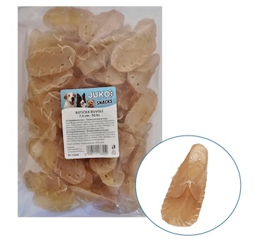 Botička z buvolí kůže JUKO Snacks 7,5 cm (50 ks)