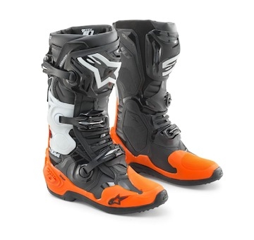 boty ALPINESTARS TECH 10 , KTM (černá/oranžová, vel. 43)