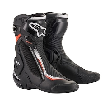 boty SMX Plus V2, ALPINESTARS (černá/bílá/červená fluo, vel. 42)