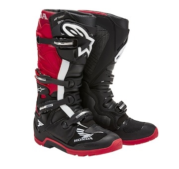 boty TECH 7 ENDURO DRYSTAR HONDA kolekce, ALPINESTARS (černá/červená, vel. 38)