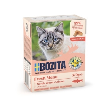 Bozita Cat kousky v omáčce s lososem, tetrapak 370 g