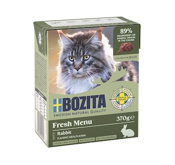 Bozita Cat kousky v želé s králičím, tetrapak 370 g
