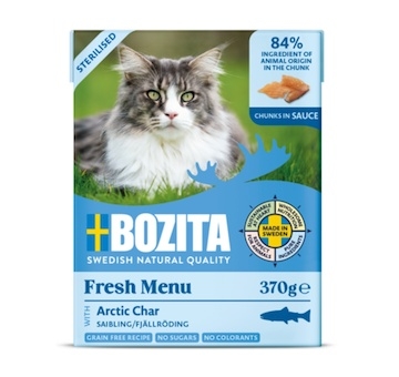 Bozita Cat Sterilised kousky v omáčce s rybou Siven arktický, tetrapak 370 g