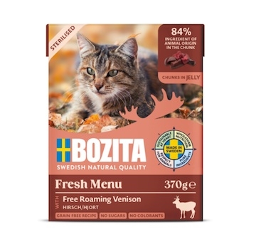 Bozita Cat Sterilised kousky v želé se zvěřinou, tetrapak 370 g