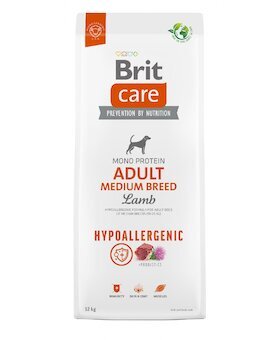 Brit Care Dog Hypoallergenic Adult Medium Breed - lamb and rice, 12kg