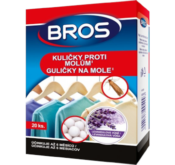 Bros kuličky proti molům 20ks, sáček
