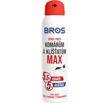 Bros sprej proti komárům a klíšťatům MAX (DEET 30%) 90ml