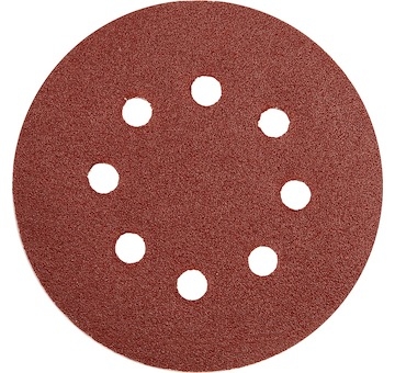 Brusný papír 125 mm P150 s otvory 5 ks suchý zip