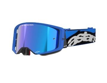 brýle SUPERTECH STREAM, ALPINESTARS (modrá, zrcadlové modré plexi) 2025