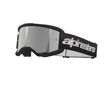 brýle VISION 3 WORDMARK, ALPINESTARS (černá, zrcadlové stříbrné plexi) 2025