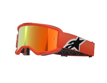 brýle VISION 5 CORP, ALPINESTARS (oranžová, zrcadlové červené plexi) 2025