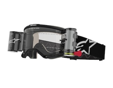 brýle VISION 5 CORP ROLL-OFF WIDE VISION, ALPINESTARS (černá, čiré plexi a roll-off systém) 2025
