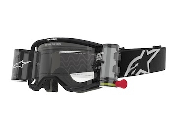 brýle VISION 8 CORP ROLL-OFF WIDE VISION, ALPINESTARS (černá, čiré plexi a roll-off systém) 2025