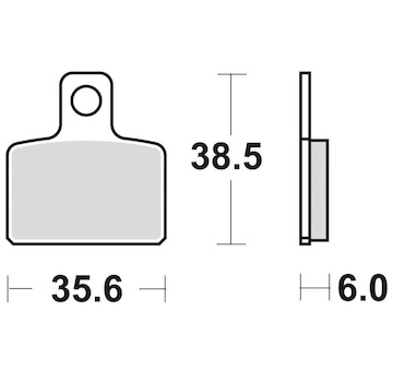 brzdové destičky, BRAKING (semi-metalická směs SM1) 2 ks v balení