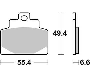 brzdové destičky, BRAKING (semi-metalická směs SM1) 2 ks v balení