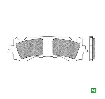 brzdové destičky, NEWFREN (směs ROAD TOURING SINTERED) 2 ks v balení