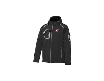 Bunda ACI Softshell zimní outdoorová černá reflex prvky (vel.XXXL)