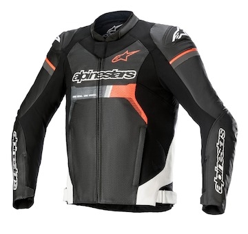 bunda GP FORCE AIRFLOW, ALPINESTARS (černá/bílá/červená fluo, vel. 52)