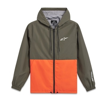 bunda SPEEDED WINDBREAKER, ALPINESTARS (zelená/oranžová, vel. XL)