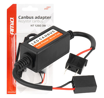 CANBUS rezistor pro LED žárovky 3W 120Ω H7 AMIO-04088