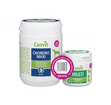 Canvit Chondro Maxi pro psy 500g + Canvit Multi pro psy 100 g zdarma