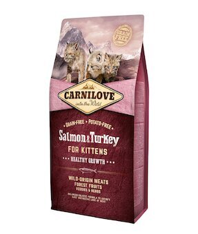 Carnilove Cat Grain Free Salmon&Turkey Kittens Healthy Growth 6kg